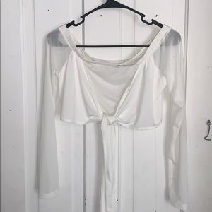 Long sleeve crop top